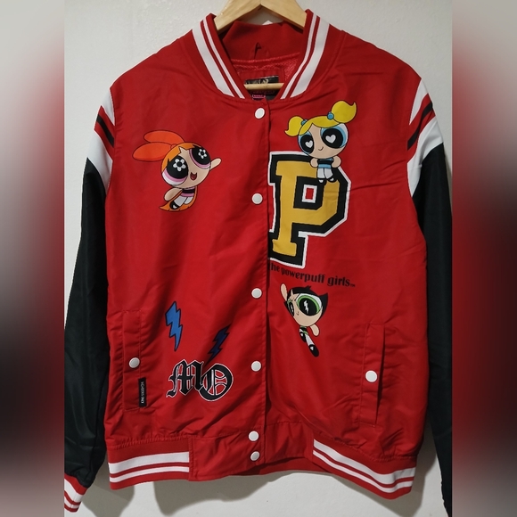Members Only PowerPuff Girls Super Fierce Jacket Juniors Size: XL (NEW) - Picture 2 of 12